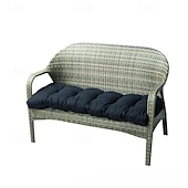 お買い得  防水カバー-屋外用ベンチクッションパッド、130 x 50 cm 2/3人掛けスイングベンチソファクッション、ソフトシェーズスイングクッション、長方形ベンチシート、金属製木製ベンチ用ソフトパッドマット