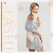 levne Šály-Dámské bolerko Elegantní dámy Bez rukávů Polyester Svatební Bolerka S Čistá Barva Pro Formální Léto