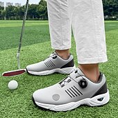 economico Scarpe da Golf da Uomo-scarpe da golf da uomo bianche e blu con tomaia in mesh traspirante: comfort e stabilità di alta qualità per gli appassionati di golf