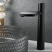 abordables Robinets de lavabo-Robinet de lavabo - Cascade Électroplaqué Ensemble central Poignée unique à un trouBath Taps