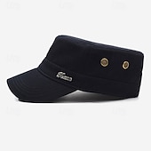 preiswerte Herrenhüte-Herren Schiebermütze Sonnenhut Trucker-Kappe Schwarz Marineblau Polyester Metall Mode Lässig Straße Täglich Einfach Verstellbar Sonnenschutz Atmungsaktiv