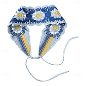 economico Accessori per acconciature-Bandane per capelli hippie, fasce per capelli da donna, fasce boho, fasce per capelli in maglia, fascia floreale per ragazze