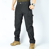 cheap Cargo Pants-Men&#039;s Cargo Pants Tactical Pants Trousers Buttons Multi Pocket Plain Wearable Outdoor Daily Camping &amp; Hiking Fashion Classic Black Camouflage