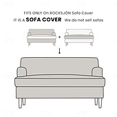 cheap Sofa Cover-Sofa Cover Solid Suitable For ROCKSJÖN Sofa Color Quilted Slipcovers
