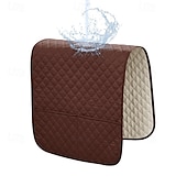 abordables Funda para sillón reclinable-Funda de reposabrazos impermeable de color burdeos para sofá, funda de respaldo para reposabrazos de sofá, protector suave para sillas, sofá, sillón, fundas para sofá reclinable