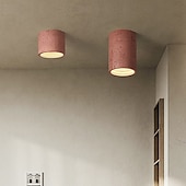 economico Lampade da soffitto con dimmer-Plafoniera a LED a 1 luce, in metallo e pietra, con montaggio a filo, per corridoio, veranda, bar, loft creativo, lampade da balcone 110-240 V