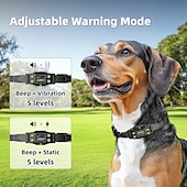 お買い得  犬用トレーニング用品-犬の訓練用ワイヤレスフェンス、ワイヤレス犬用、3つのモード、ビープ音、振動、犬用防水、ポータブル、ワイヤレス、充電式、安全ナイロン、ABS樹脂、電子行動補助、ペットの服従訓練