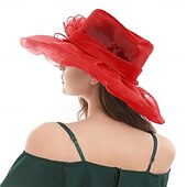 billiga Fascinatorer &amp; Hattar-Elegant Retro / vintage Derbyt Huvudbonad Hattar Kyrkhatt Gentledam Adelsdam Maskeradkläder Dam alla hjärtans dag Derby Bröllopsfest Ascot Vuxna Hatt Vår &amp; sommar