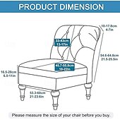 baratos Cobertura de Sofa-Capa para cadeira elástica sem braços, de cor sólida e à prova d&#039;água, de 1 peça, em couro sintético durável, para cadeiras individuais grandes, ideal para proteção de móveis residenciais e de hotéis