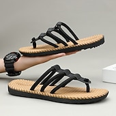 billiga Semester Sandaler-Herrsandaler i väv med justerbara remmar, bekväma och andningsbara, perfekta för sommarutflykter och strandkläder