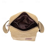abordables Sacs pour homme-sac messager en toile pour homme - petit sac à bandoulière durable avec bandoulière réglable pour les voyages et l&#039;utilisation quotidienne