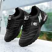 preiswerte Sneaker für Herren-weiße Sport-Sneaker für Herren mit rotem Akzent und leichtem Design – sportlich, stylisch, ideal für Freizeit und Sport