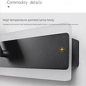 economico Luci da parete-Striscia di lampade da parete a LED con design a luce su e giù, 40/60/80/100/120 cm, moderna lampada da parete a LED per soggiorno, camera da letto, comodino, 10 W, applique da parete per interni in