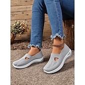 cheap Women&#039;s Sneakers-Women&#039;s Green Slip-On Athletic Sneakers with Breathable Mesh, Arch Support, Perfect for Walking and Casual Wear