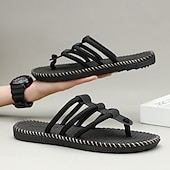 billiga Semester Sandaler-Herrsandaler i väv med justerbara remmar, bekväma och andningsbara, perfekta för sommarutflykter och strandkläder