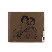 abordables Pour hommes-1 pièce Nature &amp; Plein air Portefeuille, Décorations de vacances Fête Jardin Décoration de mariage 12*1.6*10 cm