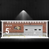 cheap Storage &amp; Organization-1:64 Model Car Display Case Diecast Diorama Garage，Simulated Parking Lot Model Miniature Scene Parking Lot PVC Assembly with Light Parking Space Model Display Frame Toy Display Box
