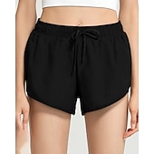 baratos Saias e Skorts Femininos-Mulheres Saias de tênis com shorts Com Cordão Respirável Secagem Rápida Ioga Tênis Pickleball Cor Sólida Local Preto Branco Cinzento Elastano Roupas de tênis