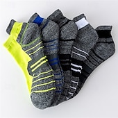 billiga herrstrumpor-Herr Multipack Socka Löparstrumpor Vardagliga strumpor Svart Vit Färg Färgblock Semester Sport &amp; Utomhus Dagligen Grundläggande Medium Vår Höst Mode Ledigt
