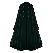 abordables Ropa de calle-Retro Antiguo Medieval siglo 17 Capa Doctor de plaga Mujer Víspera de Todos los Santos Mascarada Rendimiento Fiesta Adultos Capa