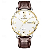 ieftine Ceasuri Quartz-856 ceas nou pentru bărbați, rezistent la apă, cu lumină de noapte, ceas cu cuarț ultra-subțire la modă pentru bărbați