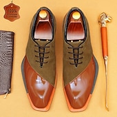 preiswerte Klassische Anzugschuhe-Herren-Schnürschuhe aus hochwertigem braunem Leder mit Brogue-Details – elegante Schuhe für Gala-Dinner, formelle Bälle und Abendveranstaltungen