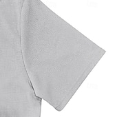 cheap Men&#039;s Classic Polo-Men&#039;s Golf Shirt Golf Polos Shirts Work Casual Lapel Short Sleeve Basic Modern Plain Jacquard Summer Regular Fit Black White Red Royal Blue Khaki Light Grey Golf Shirt