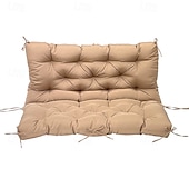 baratos Cobertura de Sofa-Almofada de assento de balanço grossa para balanço externo, almofadas de reposição para balanço de varanda de 2 ou 3 lugares, verde