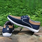 cheap Men&#039;s Sneakers-Men&#039;s Blue Casual Lace-Up Sneakers - Lightweight Mesh Shoes for Comfortable Everyday Wear