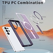 Χαμηλού Κόστους Samsung Θήκη-Μαγνητική θήκη τηλεφώνου για Samsung Galaxy S24/S23 Ultra Plus A55 A35 A25 A15 5g – βάση στήριξης TPU με δαχτυλίδι, υποστήριξη ασύρματης φόρτισης, γεωμετρικό σχέδιο