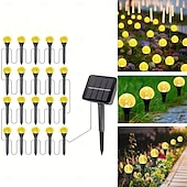 cheap Pathway Lights &amp; Lanterns-Solar Pathway Lights Landscape Lights Bubble Beads Shaped Outdoor Professional Waterproofing Solar String Lights for Path Garden Patio Decorative Creative Lamp