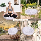 abordables Housse de canapé-Coussin rond pour balcon, patio, jardin, extérieur ou intérieur, coussin de chaise suspendu, coussin de remplacement pour chaise en forme d&#039;œuf