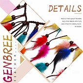 economico Accessori per acconciature-Cerchietti indiani arcobaleno boho, copricapo hippie con piume, accessori per capelli lunghi con piume regolabili per donne e ragazze