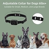 cheap Dog Training &amp; Behavior-Dog Training Anti Bark Collar Shock Collar Anti Bark Device Shock Collar For Dogs With Remote Dog Barking Control Devices Remote Controlled New Design Dog Dog Pets Waterproof Trainer Adjustable