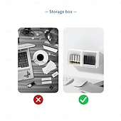 cheap Jewelry &amp; Cosmetic Storage-Wall-Mounted Flip Storage Boxes for Bathroom, No-Drill Makeup Organizer for Cotton Swabs, Hair Ties, Lipsticks, Ideal for Vanity, Bathroom, and Living Room