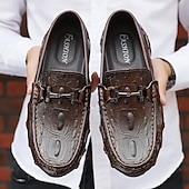 halpa Miesten lenkkarit-Miesten tummanruskeat loaferit solkikoristeilla – muodikkaat slip-on-kengät toimistolle, arkeen ja iltaan