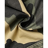 baratos Clássico-Homens Bermuda Cargo Shorts camuflados Calção Shorts de verão Bolso multi Bolso com aba Côr Camuflagem Conforto Vestível Comprimento do joelho Ao ar livre Esporte Diário Moda Casual Azul Marinho Cáqui