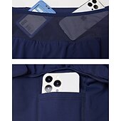 voordelige Vrouwenrokken en shorts-Dames Effen Tennisrok met legging Geplooid Zijzakken Sneldrogend Tennis Golf Augurkbal Kleding Onderlichaam Zwart Blauw Grijs Tenniskleding