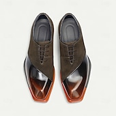 preiswerte Klassische Anzugschuhe-Herren-Schnürschuhe aus hochwertigem braunem Leder mit Brogue-Details – elegante Schuhe für Gala-Dinner, formelle Bälle und Abendveranstaltungen