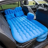 baratos Capas para bancos de automóveis-colchão de ar inflável para carro, assento traseiro, cama, colchão de ar inflável para carro com bomba, assento traseiro engrossado, cama de viagem para acampamento em viagem