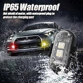cheap Outdoor Bike Lights &amp; Reflectors-Wireless LED Strobe Lights with Remote Control 8 Colors USB Charing Waterproof Anti-Collision LED Emergency Warning Lights for Car Motorcycle Drone Aircraft Bike 4pcs