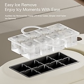economico elettrodomestici-Mini macchina per il ghiaccio portatile – produzione di ghiaccio rapida in 10-15 minuti, 8 cubetti/ciclo, compatta e silenziosa, ghiaccio solido e cristallino, facile da pulire, ideale per casa, ufficio o feste