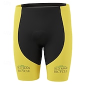 billiga Shorts, tights och byxor för män-Herr Cykelvägshorts Cykelshorts Vadderade cykelbyxor Cykel Shorts Underdelar Formpassad Bergscykling Vägcykling sporter 3D Tablett Andningsfunktion Snabb tork Svettavvisande Gul Röd Kläder Cykelkläder