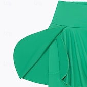 tanie Spódnice i szorty damskie-Damskie Solidne kolory Spódnica casualowa Spódnica tenisowa z legginsami Pofałdowany Boczne kieszenie Szybkie wysychanie Bransoletka tenisowa Golf Pikle Doły Czarny Biały Fioletowy Odzież tenisowa