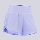 economico Gonne e Skorts da Donna-Per donna Tinta unita Gonna casual Pantaloncini da tennis Maglia a contrasto Cintura larga Asciugatura Rapida Traspirante Tennis Golf Pickleball Nero Azzurro cielo Viola Abbigliamento da tennis