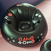 cheap Outdoor Activity-E-sports inflatable sofa chair creative internet cafe game back chair bedroom flocking lazy sofa