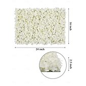 economico Piante e Fiori Artificiali-recinzione artificiale simulata, rete decorativa da giardino in rattan, recinzione telescopica in legno, parete di fiori finti per matrimoni, sfondo e decorazione del giardino