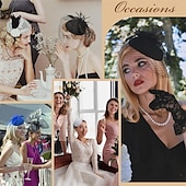 halpa Juhlahatut-fascinator-hattu, huntu, höyhen, fascinator-teetuoksu, morsiushuntu, retrohattu, rasiahattu, derby-hatut naisille