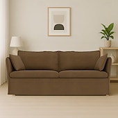 cheap Sofa Cover-Sofa Cover Suitable For BACKSÄLEN Sofa Solid Color Quilted Velvet Slipcovers