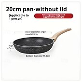 cheap Cooking Utensils-Nonstick Frying Pan Skillet, Granite Coating Omelette Pan, Healthy Stone Cookware Chef&#039;s Pan, PFOA Free